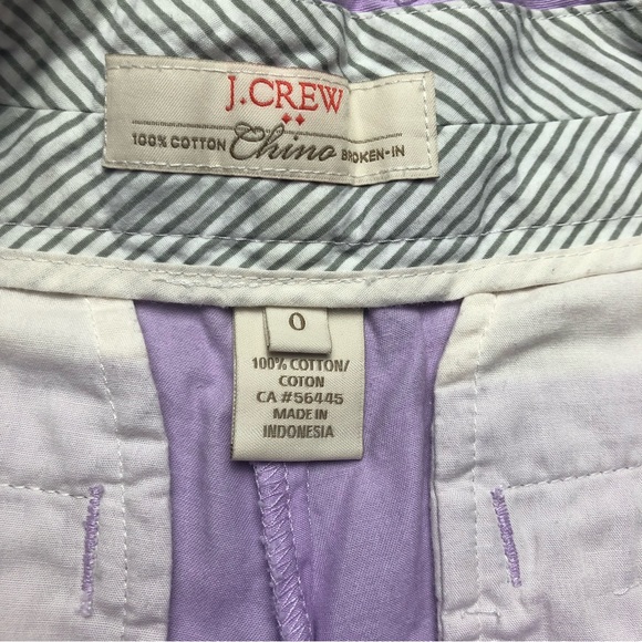 J. Crew Purple Chino Broken-In Shorts!! - Picture 4 of 4